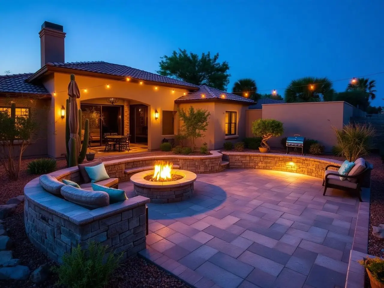 Paver Installation in El Paso, TX by Franklin Mountains Landscaping